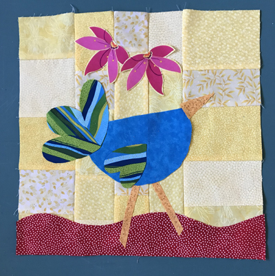 Bird quilt in process - dlstewart.com
