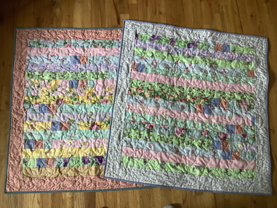 Jelly roll race baby quilts www.dlstewart.com