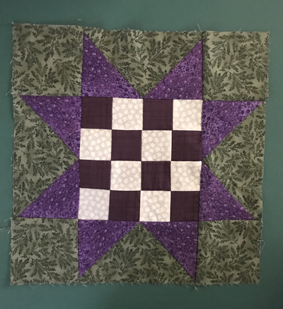 Sawtooth Variable Star quilt block www.dlstewart.com