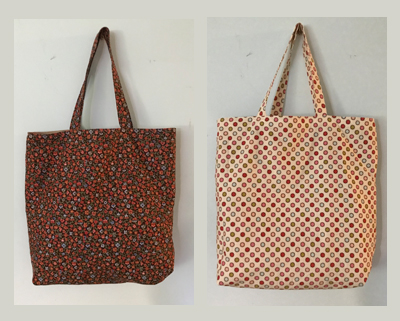 Tote bags to hold quilts I made as gifts www.dlstewart.com