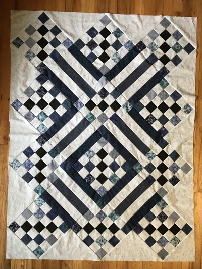 Blue Quilt without Border www.dlstewart.com