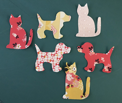 AccuQuilt die cut cats and dogs www.dlstewart.com