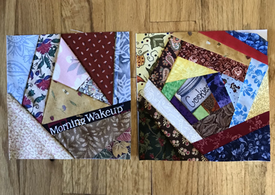 Crazy Quilt blocks featuring words www.dlstewart.com