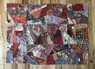 Crazy Quilt Blocks autumn colors www.dlstewart.com