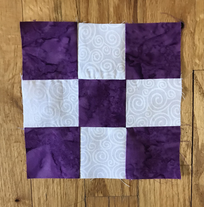 Dear Jane M-10 nine patch quilt block www.dlstewart.com