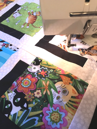 Shadow Box Quilt - Machine Quilting www.dlstewart.com