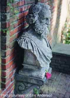 Bust of Henry Wadsworth Longfellow - left side