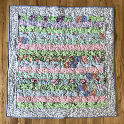 Jelly Roll Baby Quilt www.dlstewart.com